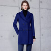 IWY/宝蓝中长款大衣女气质修身羊毛外套售楼部物业ND9021 商品缩略图0