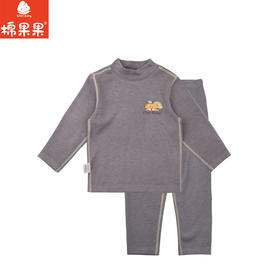棉果果专柜同款冬季新品男童蚕丝套头套装M411302424825