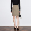 【高货wl】全新升级【铂金会员293/天猫399/差价106】(03815) 洛诗琳秋冬气质高腰通勤100羊毛双面呢包臀开衩显瘦半身裙 商品缩略图4