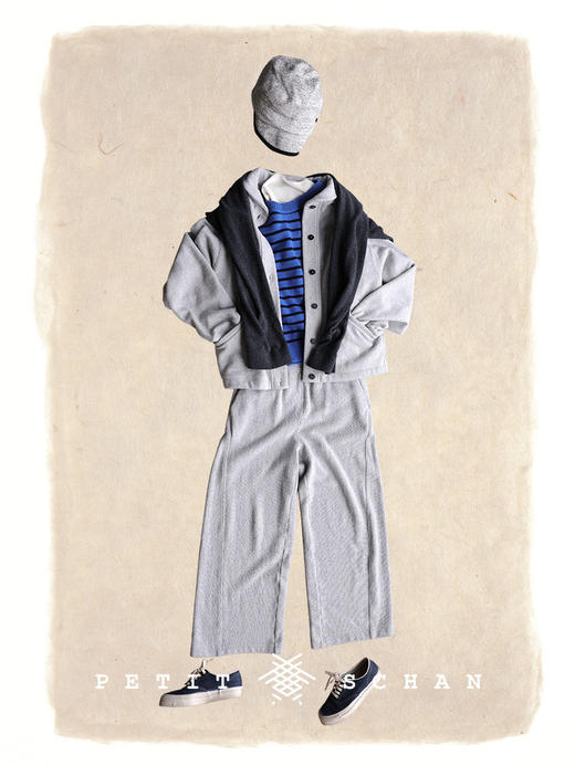 PETIT SCHAN小闪 CLO#629 Pop Rocks 跳跳糖 羊毛缤纷彩点纱圆领条纹背心 商品图9