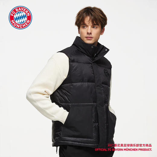【官方正版】拜仁慕尼黑足球俱乐部 | 黑棉马甲秋冬保暖球迷 商品图2
