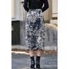 剩M 米思阳2026春季新款时尚设计感半身裙潮流国风水墨印花裙子女2058 商品缩略图3