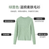 【商场同款】CNK4090 绿茵色“舒缓毛衫” 松身版型 扭花毛织设计减龄有质感 适中造型袖遮臂美化肩型 轻柔绵羊毛/兔毛纱线 温暖毛衣 商品缩略图6