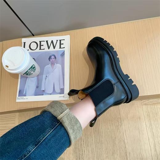 头层牛皮切尔西靴子百搭常青款 商品图4