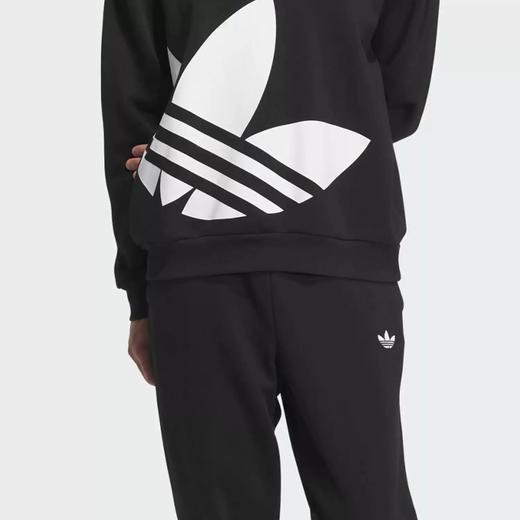 5折【自营】adidas/阿迪达斯  三叶草男女经典抓绒休闲运动卫衣 JL8383 商品图3