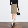 【高货wl】全新升级【铂金会员293/天猫399/差价106】(03815) 洛诗琳秋冬气质高腰通勤100羊毛双面呢包臀开衩显瘦半身裙 商品缩略图2