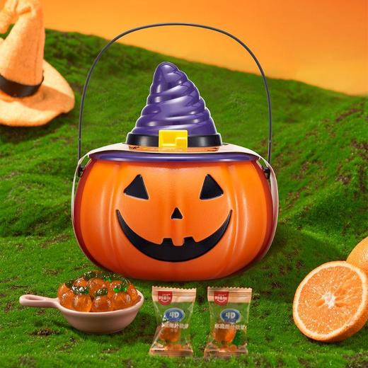 阿麦斯4D爆汁软糖小南瓜罐150g（葡萄/甜橙） 商品图0