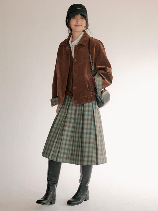 Even Vintage| 复古时髦 经典哈灵顿夹克版型灯芯绒加厚短款外套 商品图4