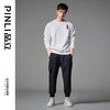 PINLI品立2024秋季新款宽松圆领卡通贴布绣套头卫衣男BG243109046 商品缩略图2