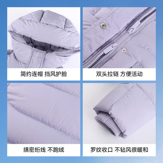 【极寒-15~-5℃】女童三防长款羽绒服冬季新款安奈儿童装EG445627 商品图5
