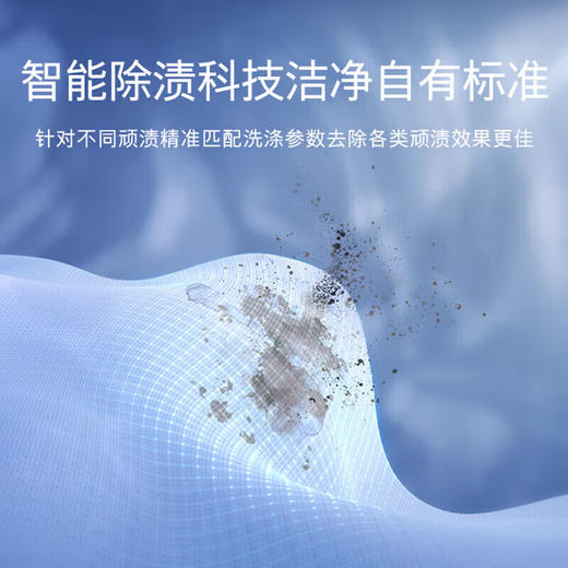 西门子（SIEMENS）全自动洗衣机10公斤家用大容量一级能效滚筒洗衣机 15分钟快洗大件洗除螨智能除渍湖韵蓝 无际系列 智能除污渍科技防过敏WB25GLU10W 商品图2