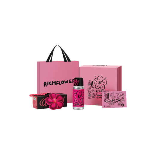 RICH FLOWER 有钱花 加薪水杯 350毫升 礼盒装 办公室便携保温杯 316不锈钢内胆 商品图0