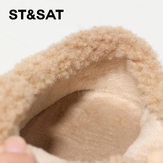 【童鞋】星期六加绒保暖可爱毛边男女童勃肯鞋SSC4192L75 商品图9