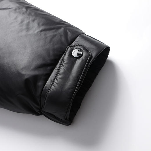 【特大码】【可拆卸帽】【新款DBW】大依优型大码中长款防风黑金羽绒服鸭绒外套休闲胖子大码男休闲宽松加肥加大上衣 商品图8