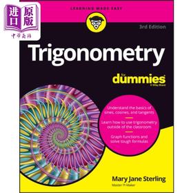 【中商原版】三角测量达人迷 第3版 Trigonometry For Dummies 3rd Edition 英文原版 Mary Jane Sterling