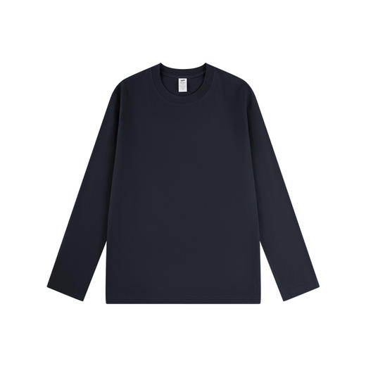 岸纾 新疆全棉长袖T恤2件装（多色任选）男女内搭圆领纯色打底衫 商品图10