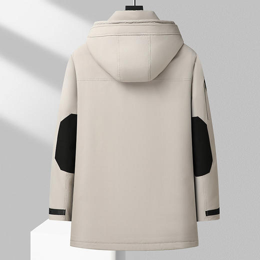 【特大码】【可拆卸帽】【新款DBW】大依优型大码工装羽绒服鸭绒外套领口加绒休闲胖子大码男休闲宽松加肥加大上衣 商品图2