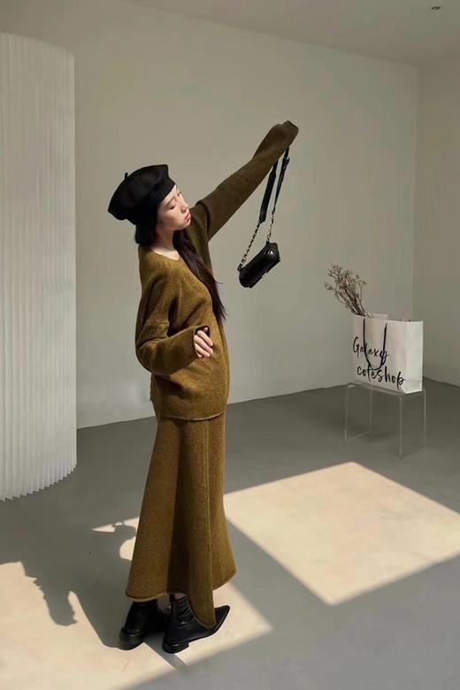 LNNNS 慵懒随性百搭针织上衣半裙套装 17440 商品图1