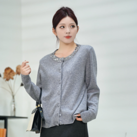 臣禾重工手工亮片开衫JZ244090118现货