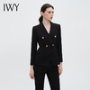 IWY/干练黑色新中式职业西服套装气质职场总裁范干练时尚工作服OLC14105+P34105-黑色 商品缩略图2