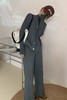 Le Malene 灰色马甲长裤三件套针织套装 17464 商品缩略图1