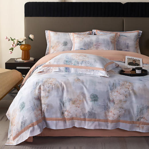 【多样屋专柜】多样屋拉斐-粉臻棉磨毛四件套全棉纯棉秋冬季床单加厚保暖被套 1.5/1.8m床单款 商品图2