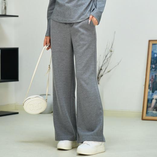 M1臣禾慕斯裤 松紧腰休闲裤【黑科技面料 中间层含羽绒羽毛】JZ244060175 商品图0