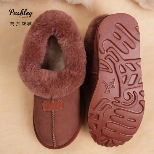 【梅花出品】帕奢利毛圈口羊皮毛一体雪地靴HZ0015P 商品图2