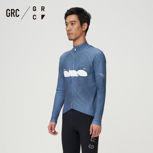 GRC桀骜无尽秋冬新款CMYK雾影长袖上衣抓绒保暖公路自行车骑行男 商品图4