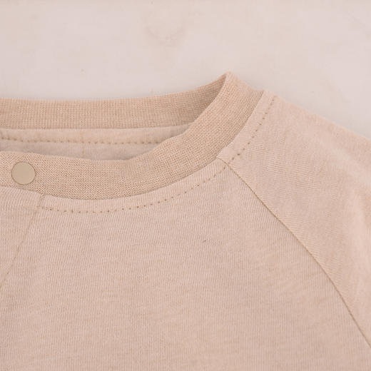 棉果果冬季新品专柜同款彩棉偏襟夹棉连体衣M401720899605 商品图4