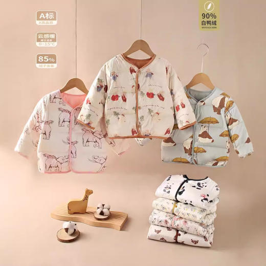 母婴用品-白鸭绒儿童羽绒内胆婴幼儿冬季羽绒服 商品图3