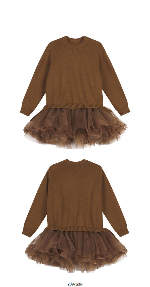 jnby  24年冬款   长袖毛衫连衣裙 1OAG11630 商品图12