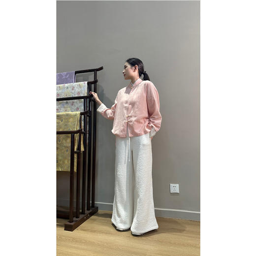 【抖音专属】 高定阔腿裤（19809126E35米色） 商品图1