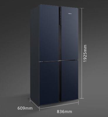 西门子（SIEMENS）(202858)【十字星系列玻璃门】497升四开门十字对开门变频电冰箱大容量 60.9cm超薄机身微平嵌 抗菌净味 KC82EA256C 商品图0