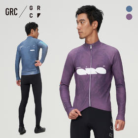 GRC桀骜无尽秋冬新款CMYK雾影长袖上衣抓绒保暖公路自行车骑行男