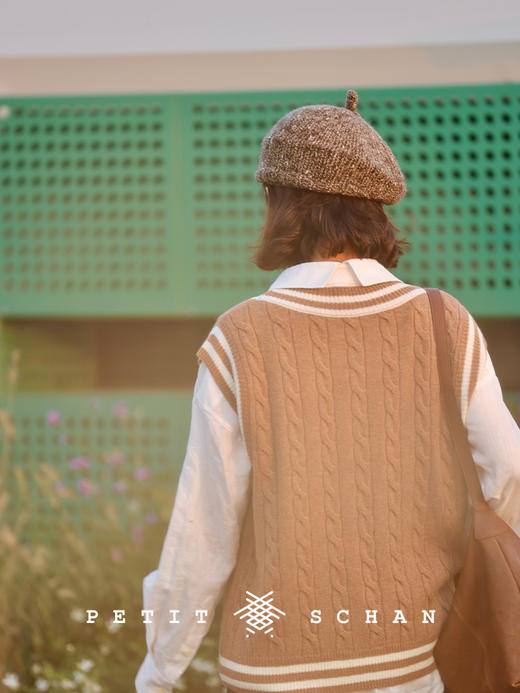 PETIT SCHAN小闪 #075 Coarse grain bag 杂粮包 羊绒骆驼绒牦牛绒手纺纱手编贝雷帽画家帽 商品图3