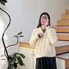 2023秋冬女装新系扣V领口袋百搭简约长袖针织衫 商品缩略图0