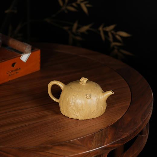 龙德堂陶艺 徐飞制《秋思》原矿金砂段 290cc 库存请咨询客服 商品图1