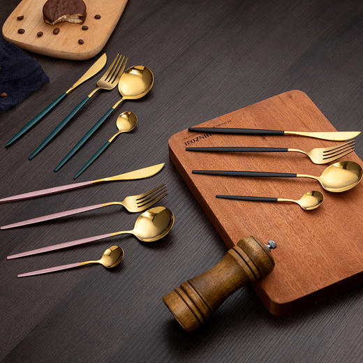 开业活动小礼品不锈钢牛排刀叉套装葡萄牙餐具礼盒西餐餐具随手礼 商品图3