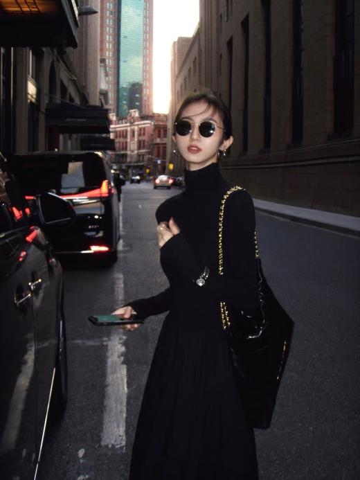 【爱丽丝小黑裙】优质拉绒针织面料➕2米裙摆，️这个价格买这个品质，全网无代餐！我们跟某宝任何同款都不一样❗️最 商品图2