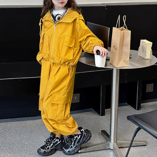 裁缝学苑TQ125儿童新款连帽工装外套纸样休闲裤子套装童装样板 商品图5