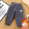 【A类秋冬加厚羊驼绒卫裤】儿童加绒裤子 男女童一体绒休闲裤雪尼尔 冬季长裤90-160cm 商品缩略图2