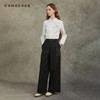 Famecoco范可儿天丝棉宽松阔腿裤立体绣花肌理感长裤FAC6GA015 商品缩略图2