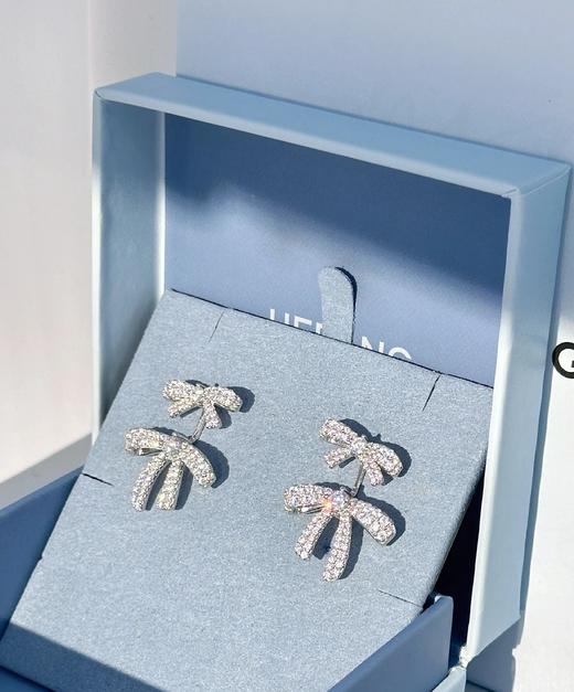 何F 双层蝴蝶结两用耳钉，蝴蝶结又把少女心给唤醒了！ 商品图4