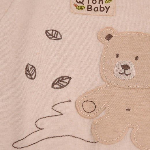 棉果果冬季新品专柜同款彩棉偏襟夹棉连体衣M401720899605 商品图2