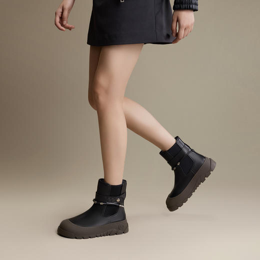 千百度 冬季 切尔西靴 A24583403 商品图4