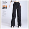 半身缘女裤 春季宽松松紧腰显瘦工装百搭美式直筒裤DS106 商品缩略图0