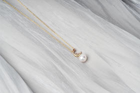 「月桂」Akoya珍珠14k项链