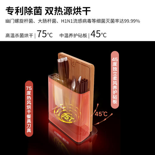 火鸡智能消毒刀筷砧板架KR-61 商品图3