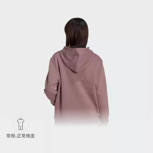 5折【自营】adidas/阿迪达斯  舒适抓绒运动连帽卫衣套头衫女装三叶草 HJ7858 商品图1